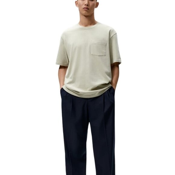 ZARA SPLIT SUEDE LEATHER SLIDERS BEIGE SIZE 12  | 2707/920/102 - Picture 2 of 4